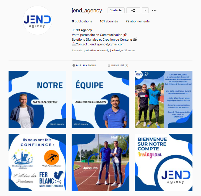 Compte IG JEND